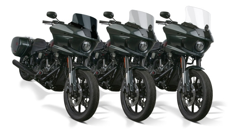 National Cycle 22+ Harley Davidson LowRider ST V-Stream Quantum Plus Mid Windshield- LT. Tint