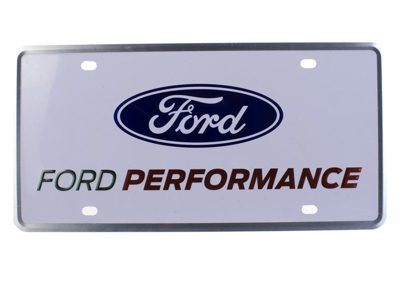 Ford Racing frpM-1828-FPONE Ford Performance White License Plate - Single