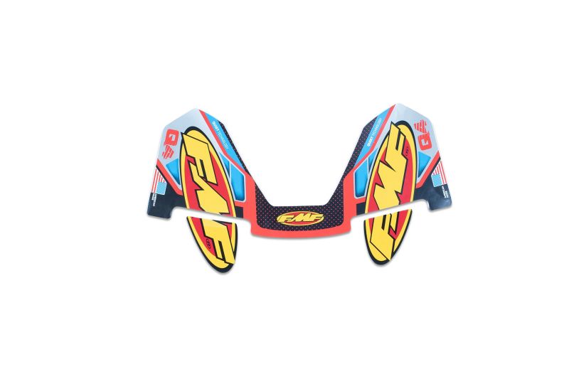 FMF Racing Hex Q4 Wrap Logo Aluminum Decal Replacement