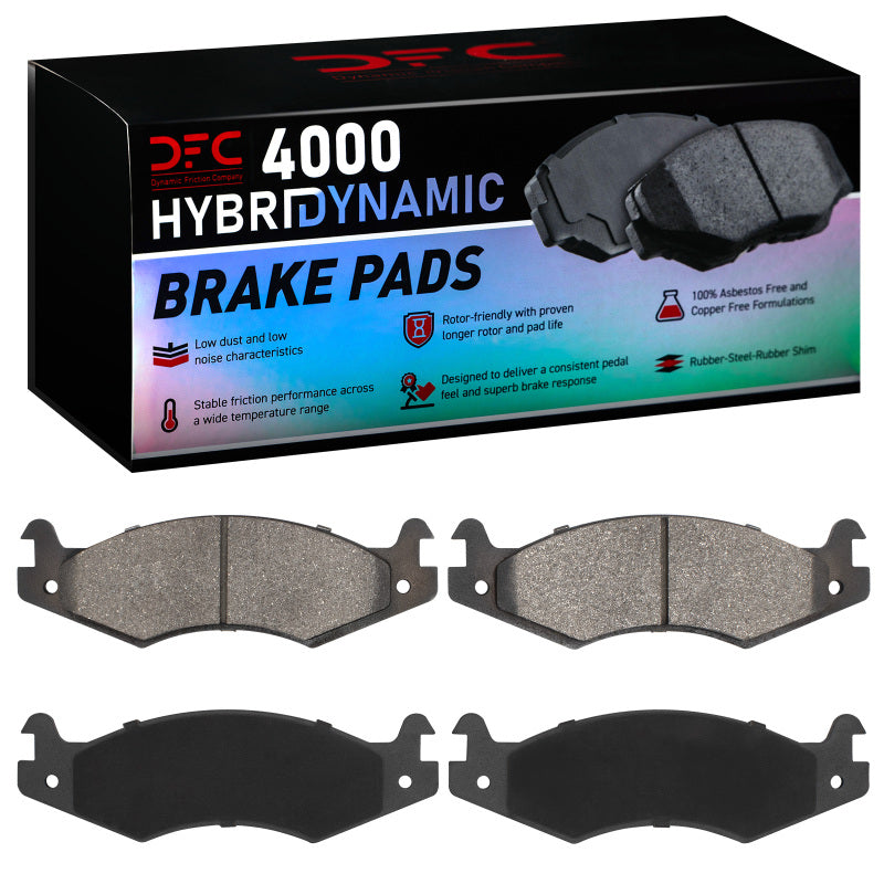 DFC 92-06 Hummer H1 Front and Rear HybriDynamic Brake Pads – Part Number DFC4000-0651-00