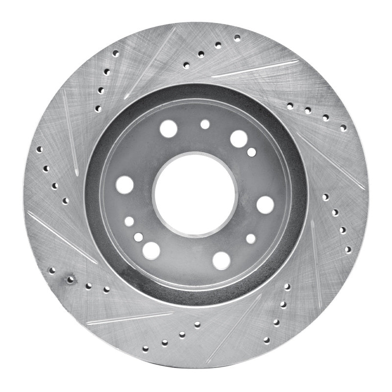 R1 Concepts RNC631-48050R Front Right Drilled and Slotted Silver Brake Rotor for 2005–2019 Chevrolet Silverado 1500