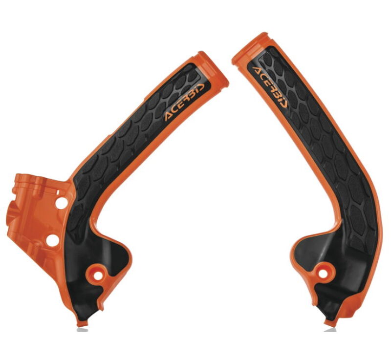 Acerbis X-Grip Frame Guard for KTM 85 SX and Husqvarna TC 85 - Orange/Black