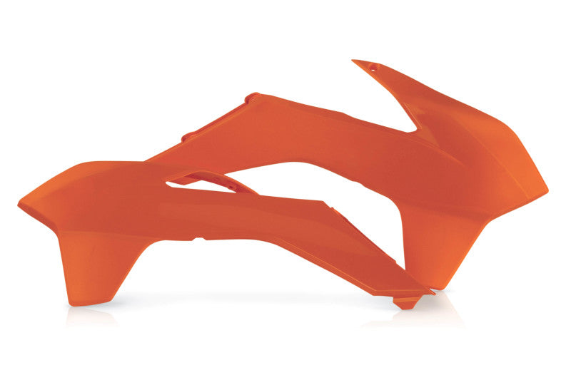 Acerbis Radiator Shroud for 2013-2016 KTM SX, XC, SX-F, XC-F, EXC and XC-W Models - Orange, Part Number ACB2314250237