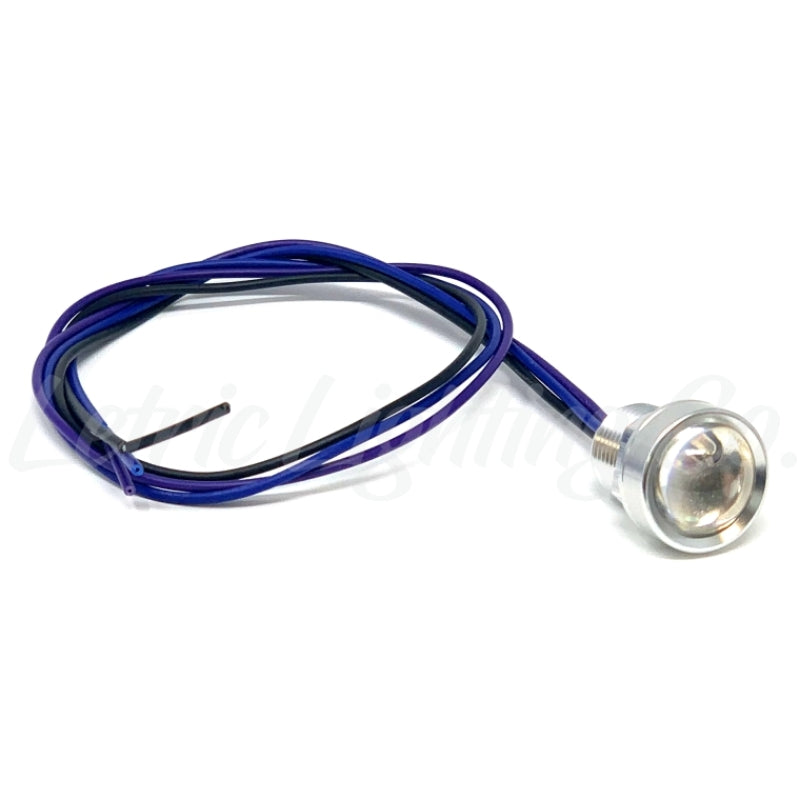 Letric Lighting Royal Flush LED 9/16 Stl/Red/Red Powersports Light, Part Number letLLC-RFPS-RR