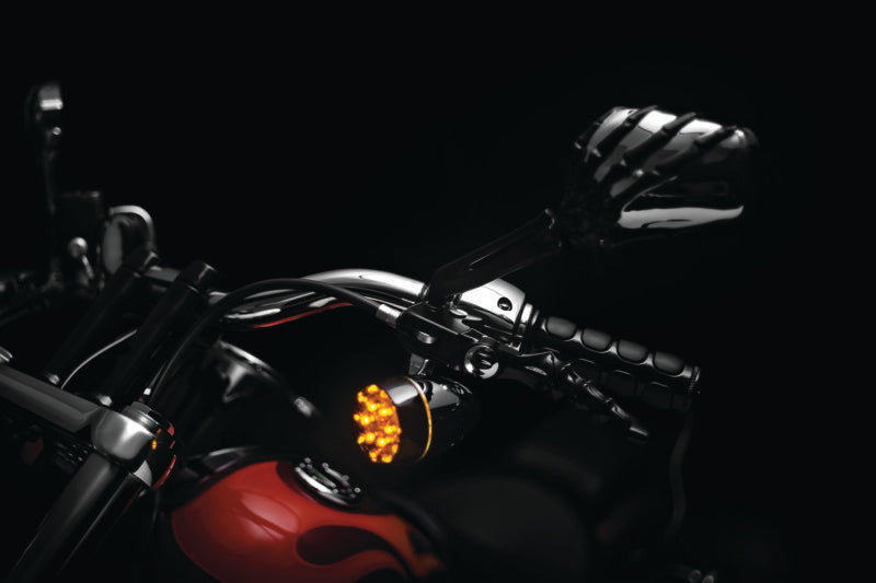 Kuryakyn ISO Grips Without Throttle Boss for Dual-Cable Throttles, Black - 6320