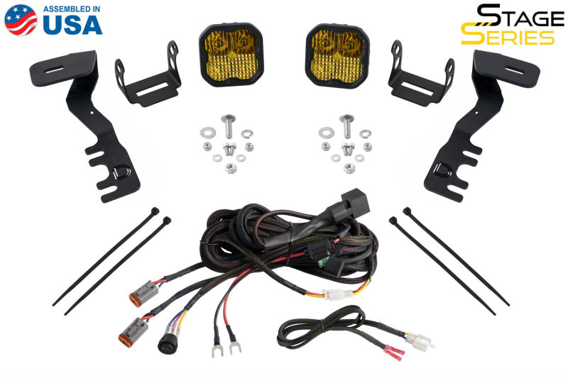 Diode Dynamics SS3 LED Ditch Light Kit for 2024+ Toyota Tacoma, Pro Yellow Combo - dioDD7941