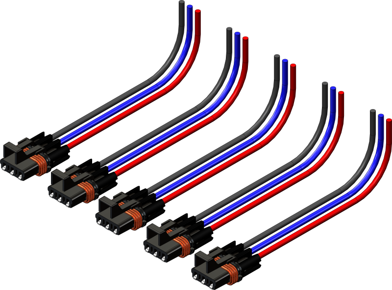 KFI Polaris Wire 3-Pin Harness 5-Pack, Part Number KFI102505