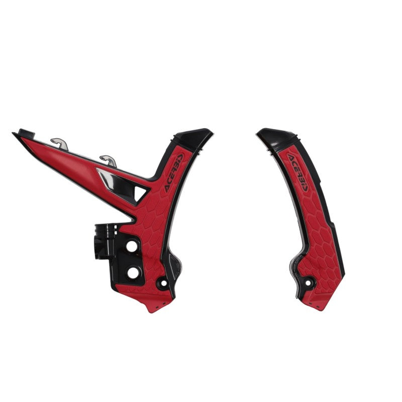 Acerbis X-Grip Frame Guards for 2024 GasGas MC, MC-F, EC, EC-F and EX Models - Black/Red