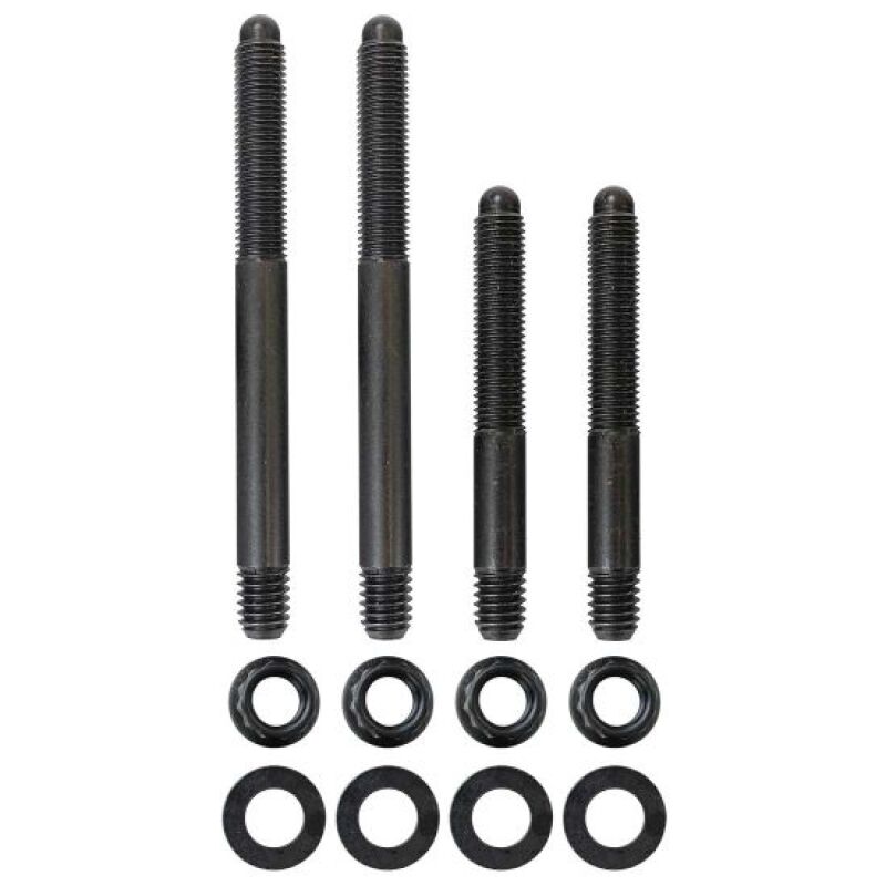 Moroso Carb Stud Kit with 12-Point Nuts – 5/16 Inch-24 x 2.5 and 3.5 Inch Lengths, Part Number Mor37968