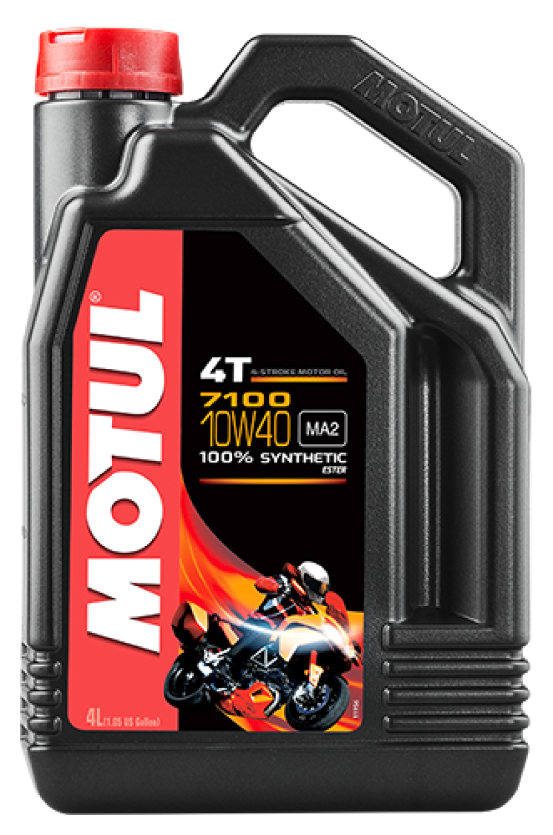 Motul 4L 7100 4-Stroke Engine Oil 10W40 4T - Case of 4