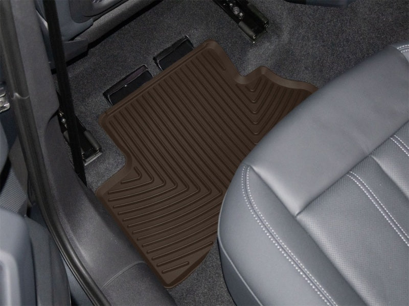 WeatherTech Part WETW686CO All-Weather Floor Coasters - Cocoa, Fits 2018-2019 Audi Q5 & SQ5