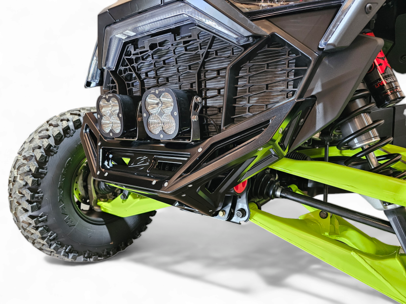 Elektric Offroad Polaris RZR Pro R Billet Front Winch Bumper - Anodized Black (Part Number: elkFWB610030)