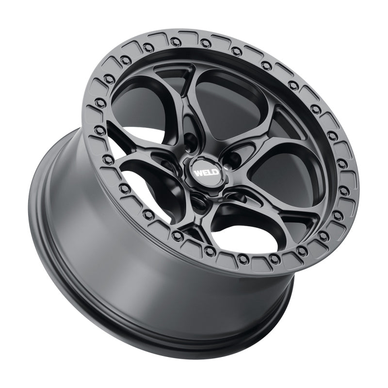Weld W108 17X9.0 Ledge 5X127 ET-12 BS4.50 Satin Black 71.5