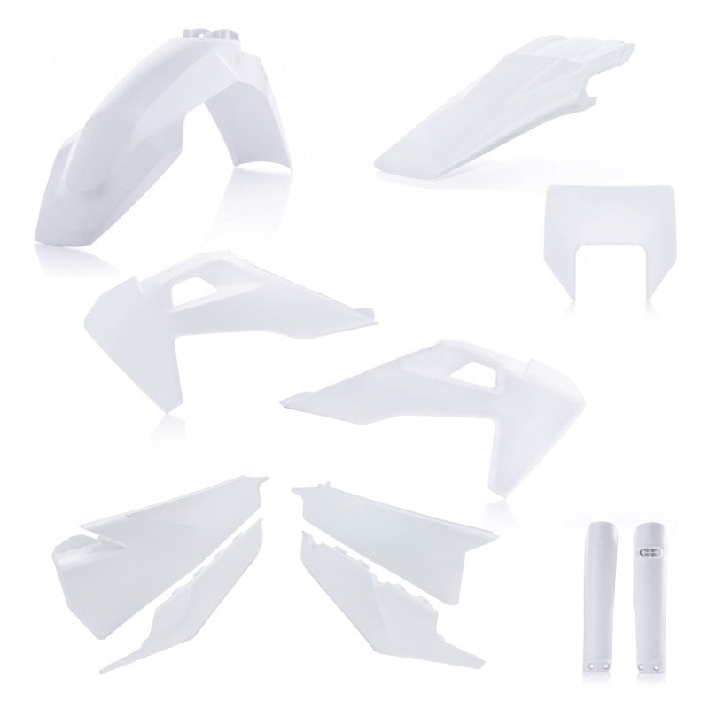 Acerbis Full Plastic Kit for 2020-2022 Husqvarna FE Models, White
