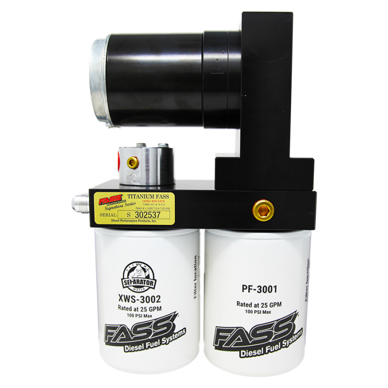 FASS 98.5-04.5 Dodge 2500/3500 Cummins 100gph Titanium Signature Series Fuel Air Separation System