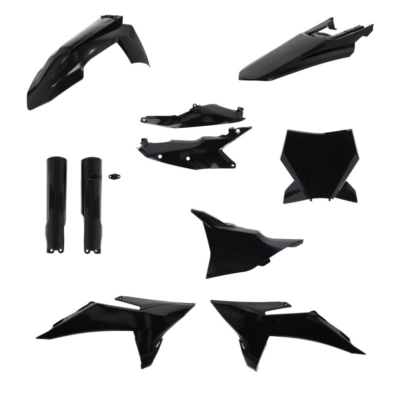 Acerbis Full Plastic Kit for 2025 KTM 125-450 SX, SX-F, XC and XC-F - Black