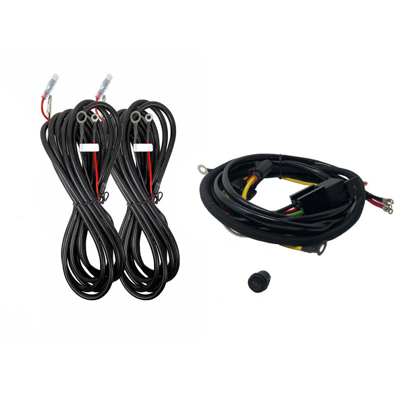 KC HiLiTES Platform One Profile SideCast Four-Light Wiring Kit for 2003-2023 Lexus GX and Toyota Land Cruiser