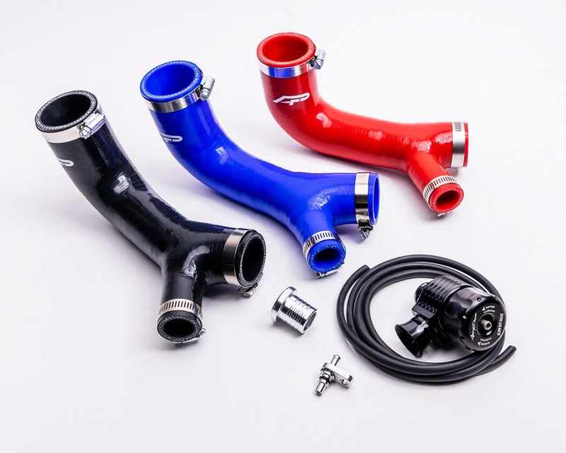 AP Can-Am Maverick X3 Turbo Adjustable Blow Off Valve w/ Silicone Hose Kit - Black