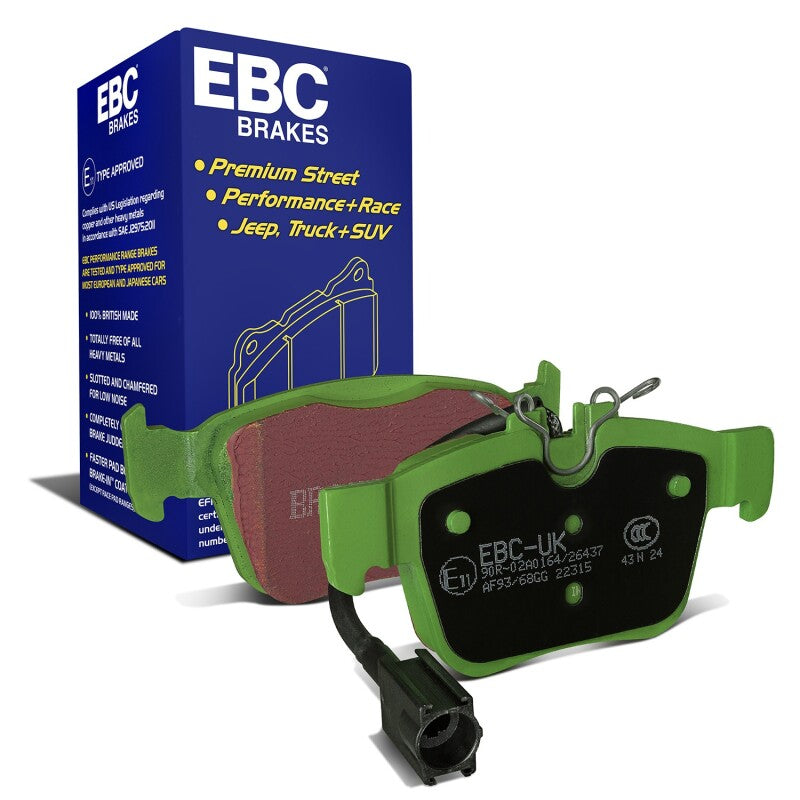 EBC Greenstuff Rear Brake Pads for 2017+ Alfa Romeo Giulia 2.0L Turbo - DP22315