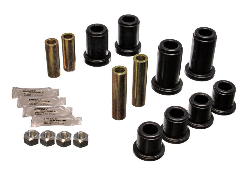 Energy Suspension eng3.3185G - 01-06 GM Silverado C2500 HD 2WD/K2500 HD 4WD Black Front Control Arm Bushing Set