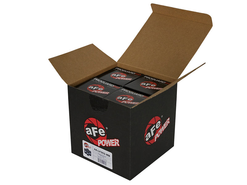 aFe ProGuard D2 Oil Filter 44-LF002-MB for 1989–2007 Dodge Diesel Trucks, 4-Pack