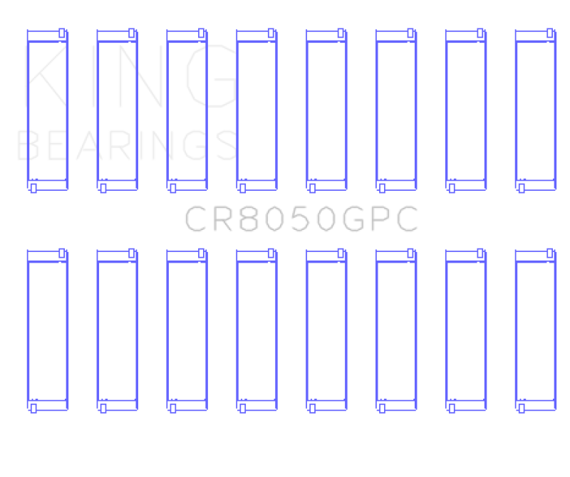 King Engine Bearings CR8050GPC BMW S63N/N63/S63/N63N Connecting Rod Bearing Set