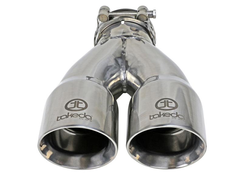 aFe Takeda 304 Stainless Steel Clamp-On Exhaust Tip, Part Number 49T25364-P10