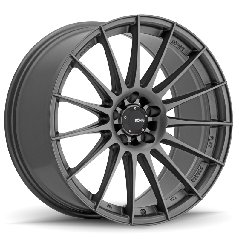Konig Rennform 18x8 Matte Gray Wheel, 5x112 Bolt Pattern, +45 Offset