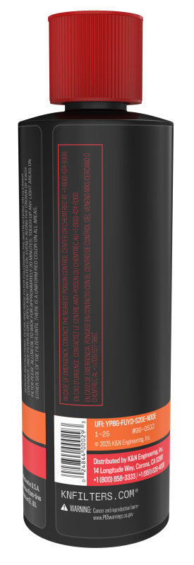 K&N Engineering 99-0533 8 oz. Squeeze Bottle Air Filter Oil