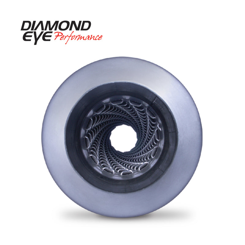 Diamond Eye Performance DEP460005 4-Inch Aluminized Louvered Diesel Exhaust Muffler