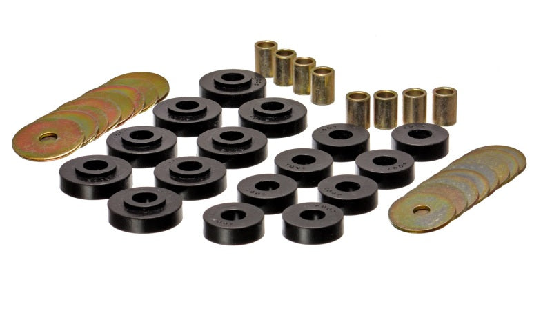 Energy Suspension eng3.4152G Corvette Roadster Body Mount Set - Black
