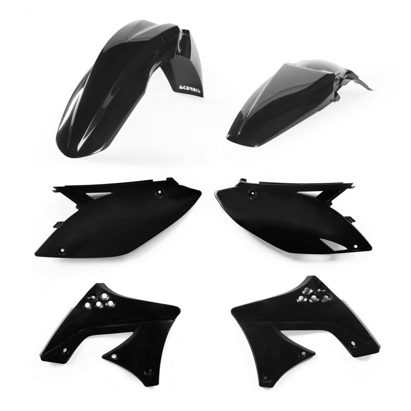 Acerbis Black Plastic Kit for 2009-2012 Kawasaki KX250F