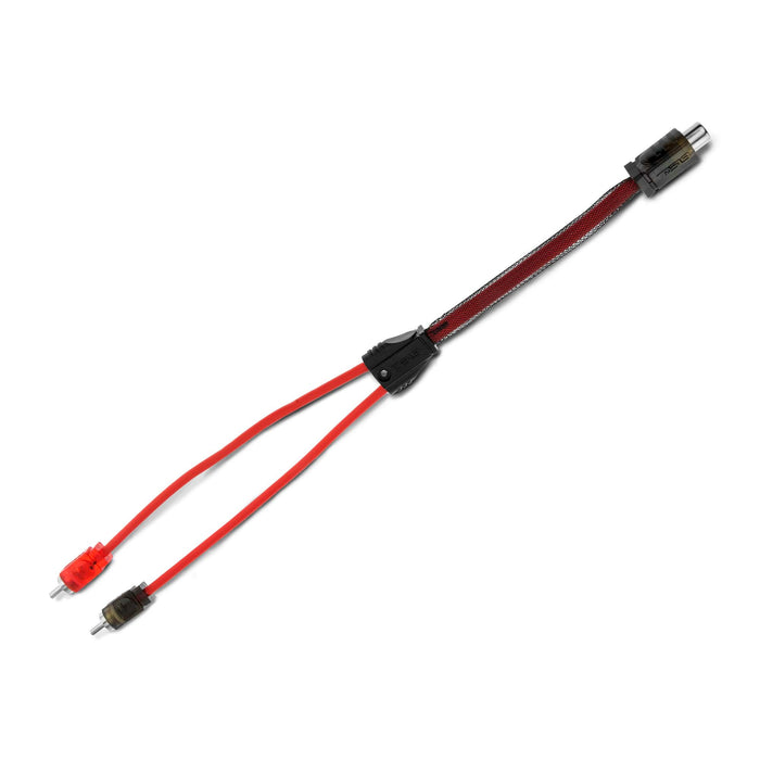 DS18 Level 2 RCA 100% Copper OFC Y Connector 1 FEMALE to 2 MALE - RED SKU: R1F2M