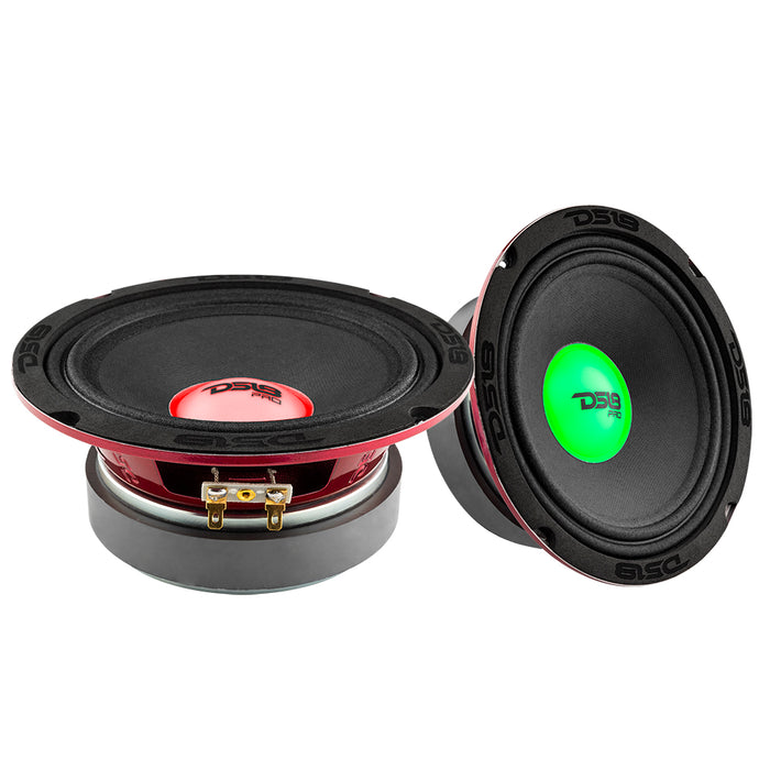 DS18 PRO-X 6.5" Mid-Range Loudspeaker with RGB Light Dust Cap 250 Watts Rms 4-Ohm SKU: PRO-X6.4RGBCAP