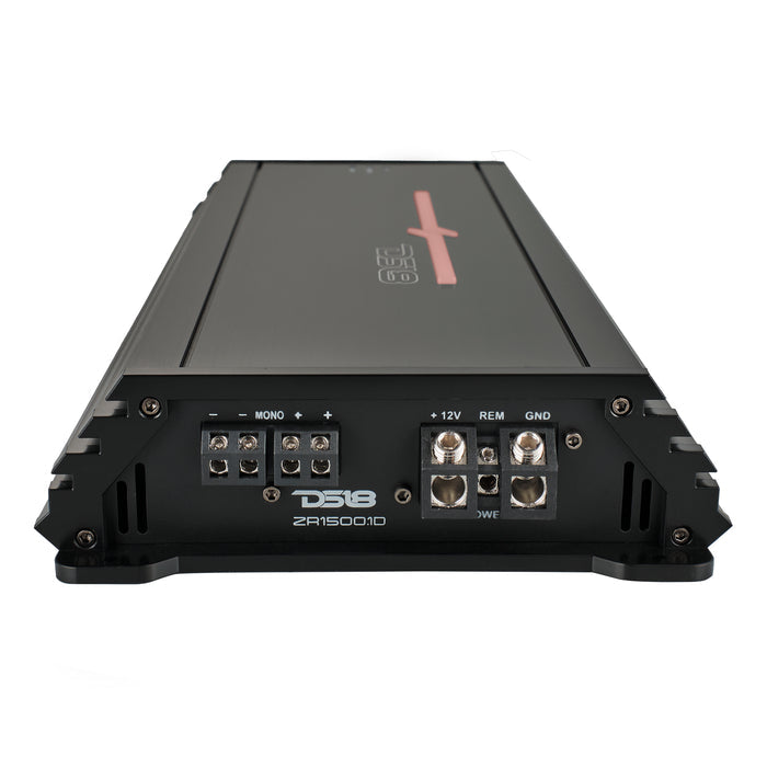 DS18 ZR 1-Channel Class D Amplifier 1500 Watts Rms @ 1-Ohm SKU: ZR1500.1D