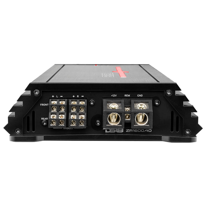 DS18 ZR 4-Channel Class D Amplifier 4 x 400 Watts Rms @ 4-ohm SKU: ZR1600.4D