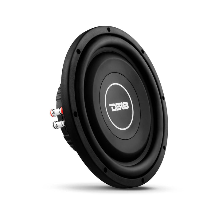 DS18 SRW Shallow-Mount 10" Subwoofer 200 Watts Rms SVC 4-Ohm SKU: SRW10.4