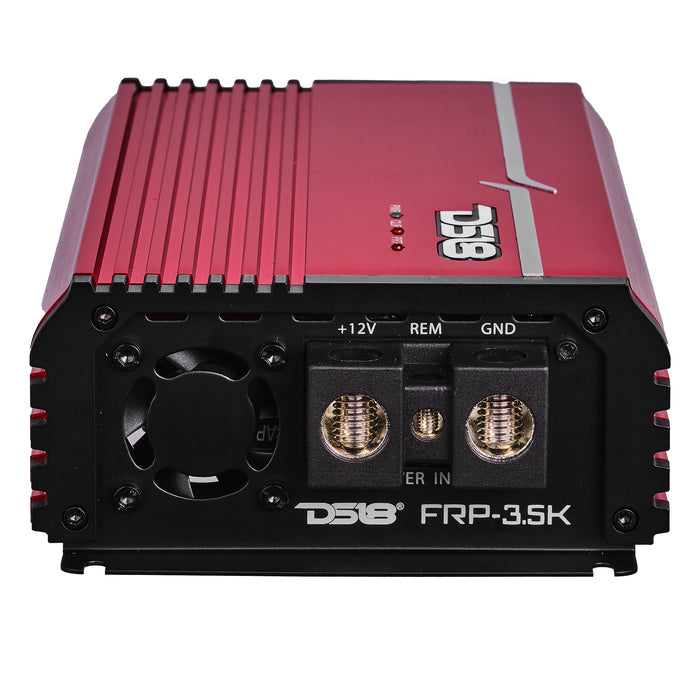 DS18 FRP Compact Full-Range Class D 1-Channel Amplifier 3,500 Watts Rms @ 1-Ohm Red SKU: FRP-3.5K/RD