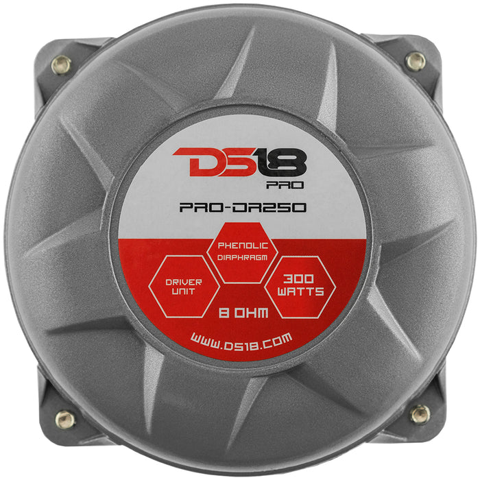 DS18 1" Throat Twist on Driver 200 Watts 2" Phenolic Vc 8-Ohm SKU: PRO-DR250