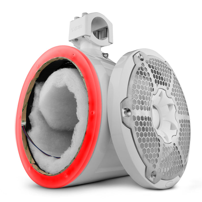 DS18 10" Marine Tower with Integrated RGB LED Lights No Speakers SKU: NXL-X10TP/WH.NS