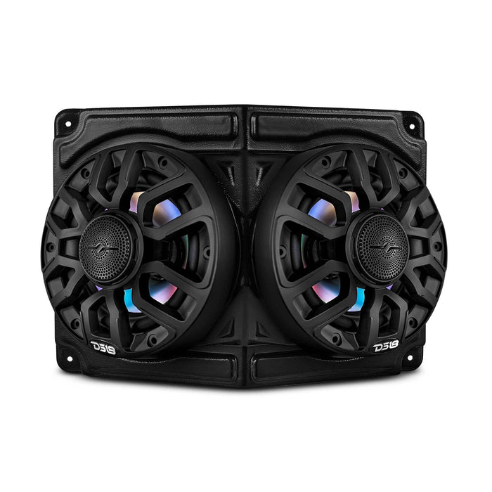 DS18 Universal Overhead Flat Mount Pod For Two 6.5” Speakers - Great for ATVs, UTVs, Golf Carts, Boats and more SKU: EN-OSP62