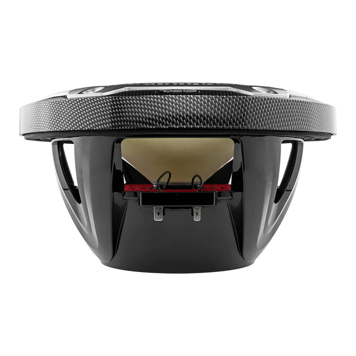DS18 NXL 10" 2-Way Coaxial Marine Speaker With LED RGB Lights 200 Watts Rms 4-Ohm -Black Carbon Fiber SKU: CF-10M