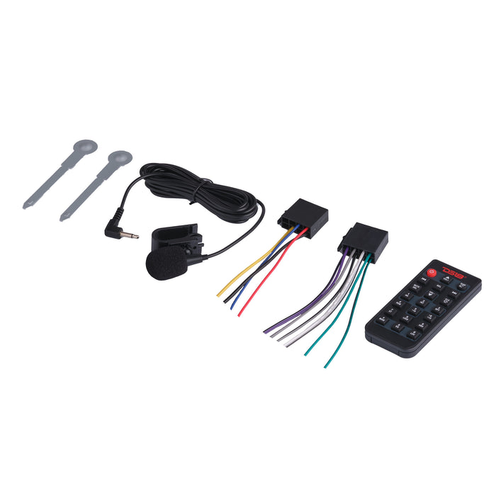 DS18 Digital Media Receiver | Single Din | DSP | APP | Bluetooth Audio and Calling Head Unit | Aux Input | USB | Mechless | AM/FM Radio Receiver | 3V + 3.5V Subwoofer SKU: SDX-P100