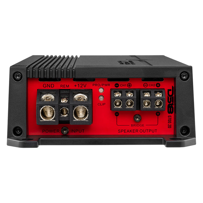 DS18 GEN-X Full-Range Class D 2-Channel Amplifier 700 Watts SKU: G700.2D
