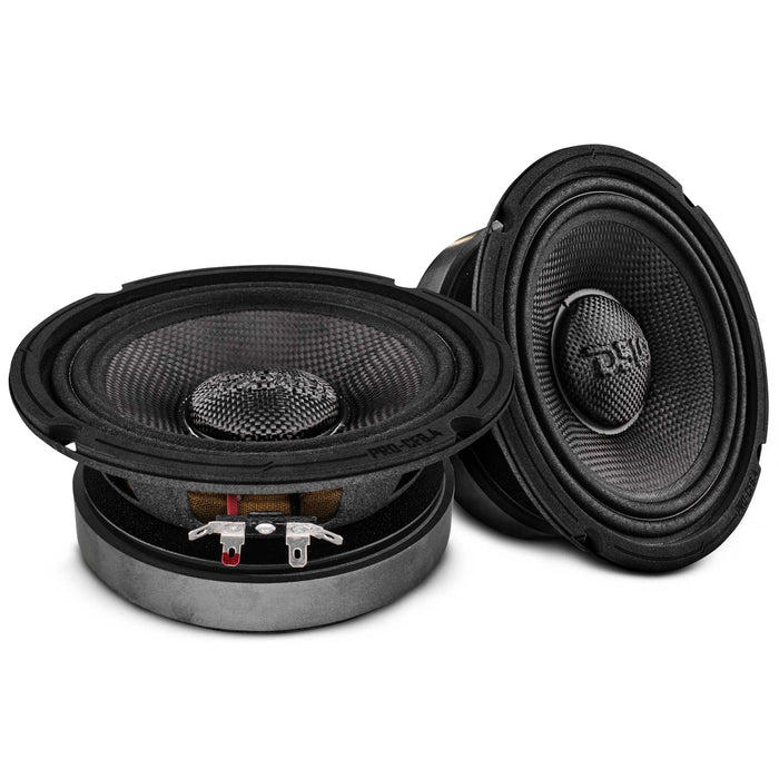DS18 6.5” Motorcycle & Motorsports Loudspeaker With Water Resistant Carbon Fiber Cone | 4-Ohm 300W RMS SKU: PRO-CF6.4