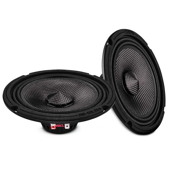 DS18 6.5” Slim Motorcycle & Motorsports Loudspeaker With Neodymium Magnet and Water Resistant Carbon Fiber Cone | 2-Ohm 150W RMS SKU: PRO-CF6.2SLN