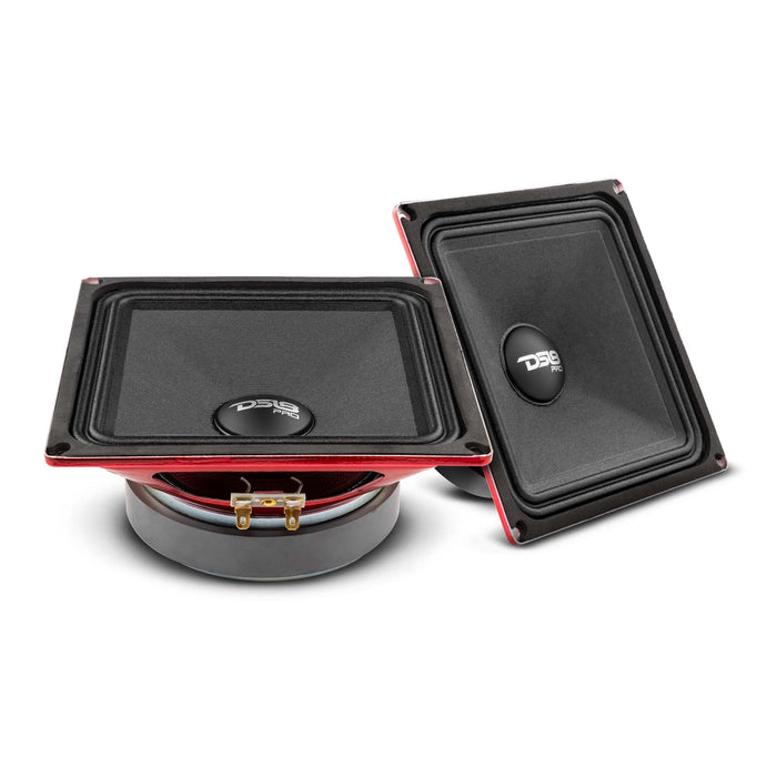DS18 PRO 6.5" Square Midrange Loudspeaker 450 Watts 4-ohm SKU: PRO-X6.4MSQ