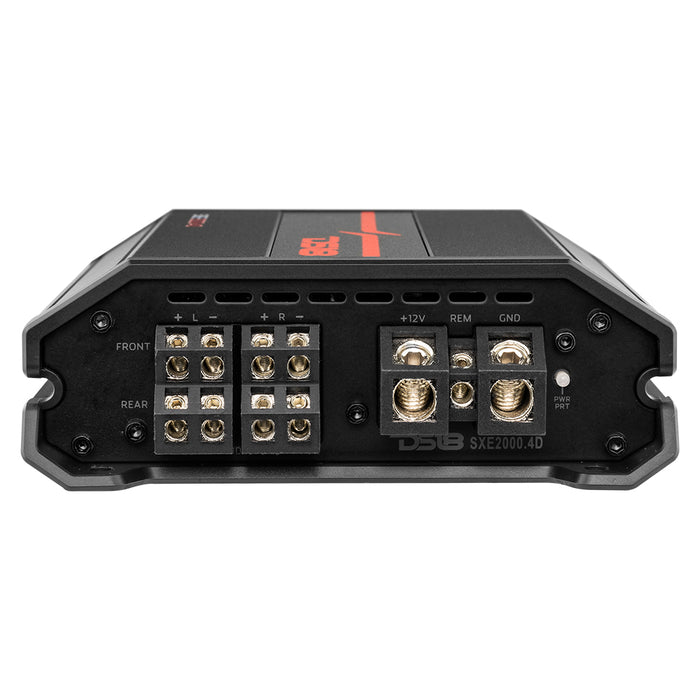 DS18 SXE Class D 4-Channel Amplifier 4 x 100 Watts Rms @ 4-ohm 2000 Watts SKU: SXE-2000.4D/BK