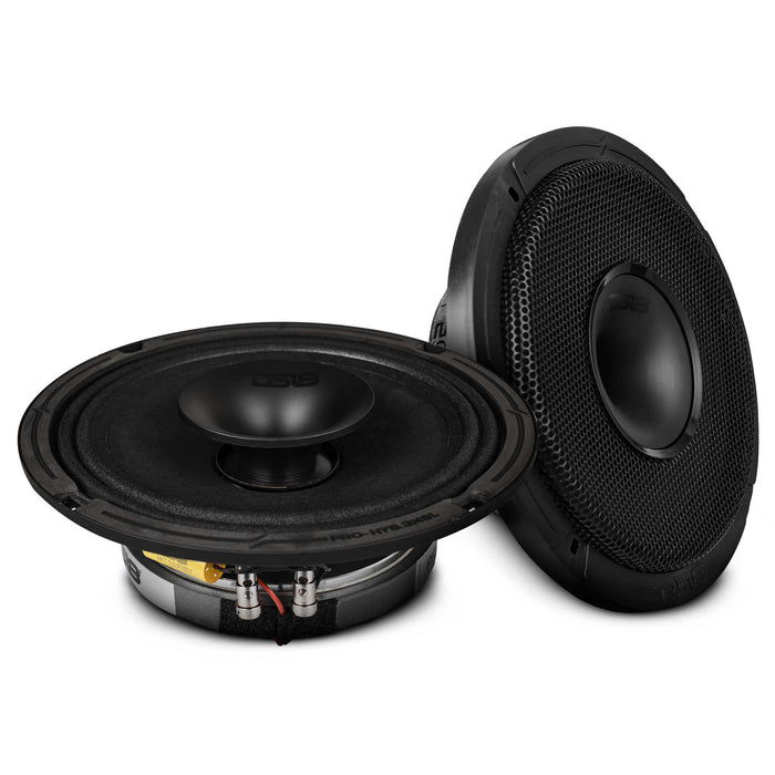 DS18 PRO 8" Hybrid Slim Loudspeaker with a 1" Compression Driver Horn 200 Watts Rms 2-Ohm SKU: PRO-HY8.2MSL