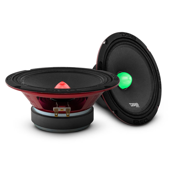 DS18 PRO-X 8" Mid-Range Loudspeaker with RGB Light Bullet 275 Watts Rms 4-Ohm SKU: PRO-X8.4BMRGB